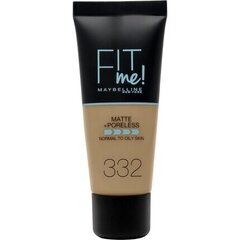 Жидкая основа для макияжа Fit Me Maybelline: Цвет - 332 - golden цена и информация | Пудры, базы под макияж | 220.lv