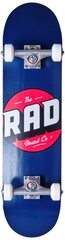 RAD Logo Progressive Complete Skateboard 7,75 ", Navy cena un informācija | Skrituļdēļi | 220.lv