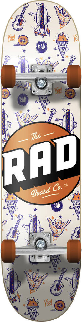 RAD Logo Progressive Complete Skateboard 7,75 ", Wallpaper цена и информация | Skrituļdēļi | 220.lv
