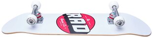RAD Logo Progressive Complete skeitbords 8", balts cena un informācija | Skrituļdēļi | 220.lv
