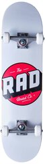 Скейтборд RAD Logo Progressive Complete 8", белый цена и информация | Скейтборды | 220.lv