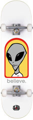 Alien Workshop Believe Complete Skateboard 8", balts cena un informācija | Skrituļdēļi | 220.lv