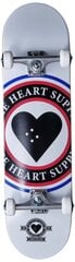 Heart Supply Insignia Skateboard 8", balts cena un informācija | Skrituļdēļi | 220.lv