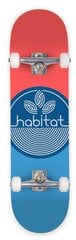 Скейтборд Habitat Leaf Dot, 7,75 дюйма, синий цена и информация | Скейтборды | 220.lv
