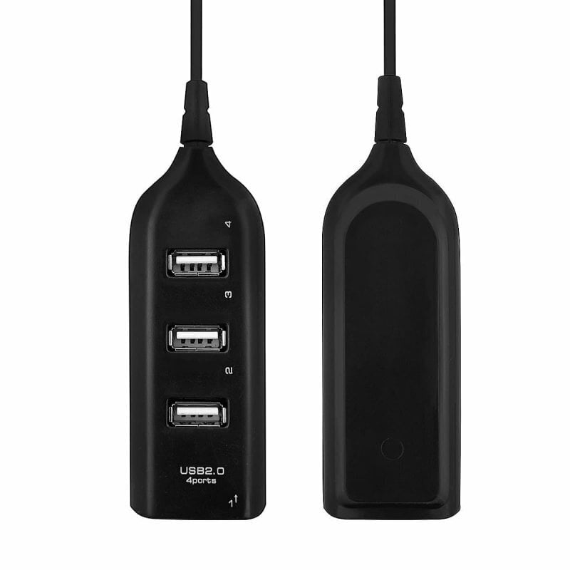 Goodbuy USB sadalītājs (centrmezgls) USB 2.0 līdz 4 x USB 2.0 melns cena un informācija | Adapteri un USB centrmezgli | 220.lv