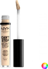 Корректор для лица Can't Stop Won't Stop NYX: цвет - fair, 3.5 мл цена и информация | Пудры, базы под макияж | 220.lv