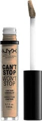 Корректор для лица Can't Stop Won't Stop NYX: цвет - neutral buff, 3.5 мл цена и информация | Пудры, базы под макияж | 220.lv