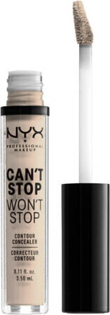 Sejas korektors Can't Stop Won't Stop NYX (3,5 ml): Krāsa - light ivory цена и информация | Grima bāzes, tonālie krēmi, pūderi | 220.lv