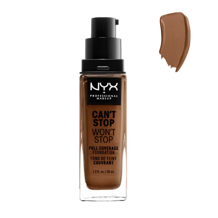 Šķidrā grima bāze Can't Stop Won't Stop NYX (30 ml): Krāsa - cappucciono cena un informācija | Grima bāzes, tonālie krēmi, pūderi | 220.lv