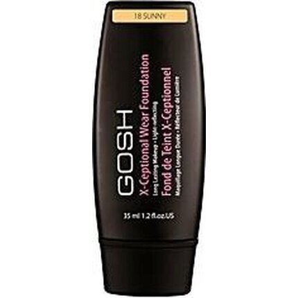 Šķidrā grima bāze X-Ceptional Wear Gosh Copenhagen (35 ml): Krāsa - 18-sunny цена и информация | Grima bāzes, tonālie krēmi, pūderi | 220.lv