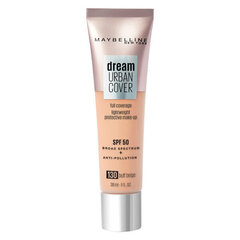 Жидкая основа для макияжа Dream Urban Cover Maybelline SPF50 (30 мл) цена и информация | Пудры, базы под макияж | 220.lv