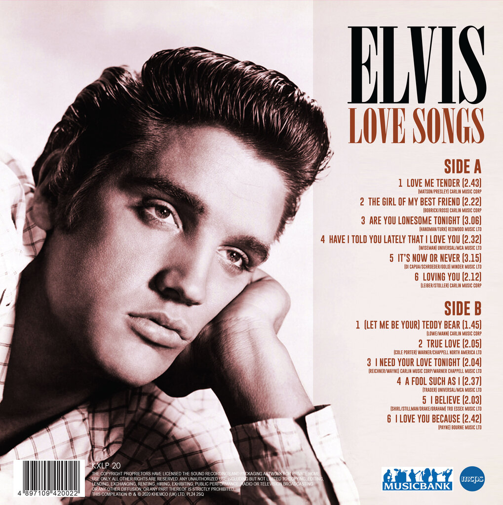 Vinila plate - Elvis Presley, Love Songs cena un informācija | Vinila plates, CD, DVD | 220.lv