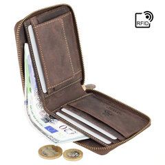 Мужской кожаный кошелек Visconti 702 Hunter, коричневый цена и информация | Мужские кошельки | 220.lv