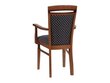 Ēdamistabas krēsls BRW Bawaria P, brūns/tumši zils cena un informācija | Virtuves un ēdamistabas krēsli | 220.lv