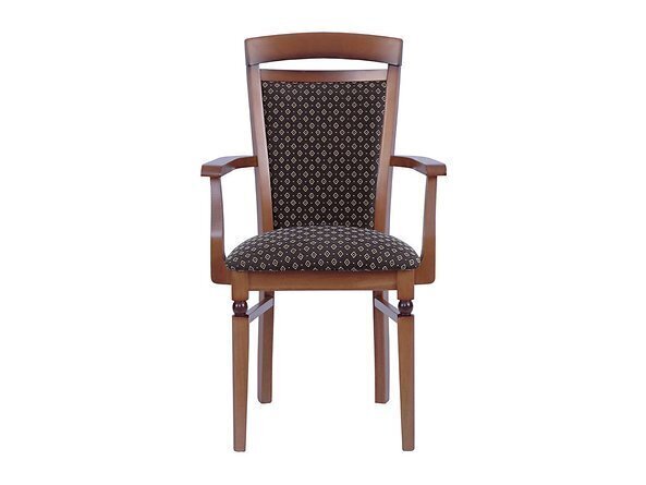 Ēdamistabas krēsls BRW Bawaria P, brūns/tumši zils cena un informācija | Virtuves un ēdamistabas krēsli | 220.lv