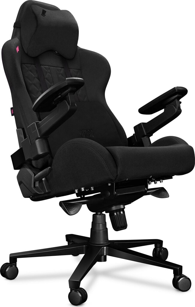 Datora krēsls Yumisu 2050X, auduma polsterējums, melns cena un informācija | Biroja krēsli | 220.lv