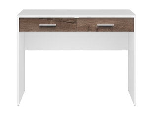Письменный стол BRW Nepo Plus 2S, белый/коричневый цена и информация | Компьютерные, письменные столы | 220.lv
