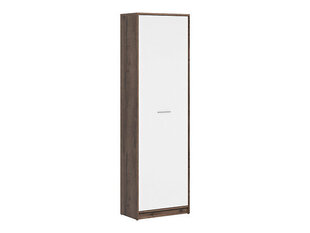Шкаф BRW Nepo Plus 1D, коричневый/белый цена и информация | Шкафчики в гостиную | 220.lv