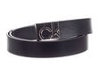 Josta sievietēm Calvin Klein SQUARE PLAQUE BUCKLE BELT, 25 mm, melna K60K607657 BAX 26105 cena un informācija | Sieviešu jostas | 220.lv