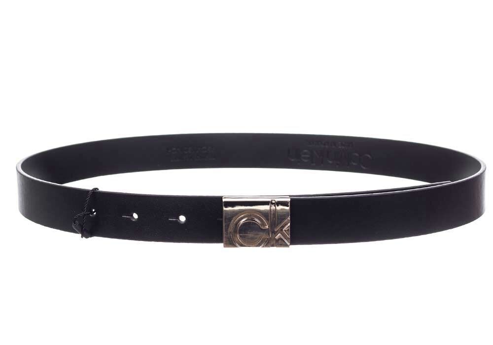 Josta sievietēm Calvin Klein SQUARE PLAQUE BUCKLE BELT, 25 mm, melna K60K607657 BAX 26105 cena un informācija | Sieviešu jostas | 220.lv