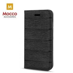 Mocco Smart Magnet Book Case Auduma Maks Telefonam Sony M4 Aqua Melns cena un informācija | Telefonu vāciņi, maciņi | 220.lv