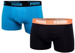 Vīriešu bokseršorti Puma, 2 pāri, tumši zili, melni, 906823 31 18519 cena un informācija | Vīriešu apakšbikses | 220.lv