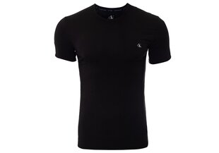 T-krekls Calvin Klein, 2 pāri, S/S CREW 2PK, melni, NB2221A 001 18601 cena un informācija | Vīriešu T-krekli | 220.lv