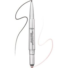 Uzacu zīmulis High Contous L'Oreal Make Up: Krāsa - 107-cool brunette cena un informācija | Acu ēnas, skropstu tušas, zīmuļi, serumi | 220.lv