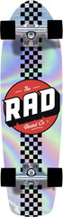 Скейтборд RAD Retro Checker Cruiser, 28 дюймов, голографический цена и информация | Скейтборды | 220.lv