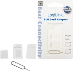 LOGILINK - Dual Sim Card Adapter cena un informācija | Mobilo telefonu aksesuāri | 220.lv