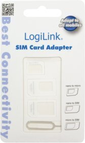 LOGILINK - Dual Sim Card Adapter цена и информация | Mobilo telefonu aksesuāri | 220.lv