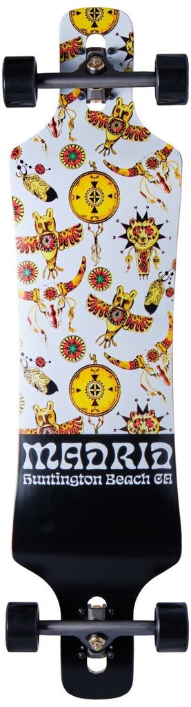 Madrides Drop-Thru Complete Longboard Skateboard 39", Totem цена и информация | Skrituļdēļi | 220.lv