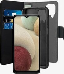 Futrālis Puro paredzēts Samsung Galaxy A12, melns cena un informācija | Telefonu vāciņi, maciņi | 220.lv