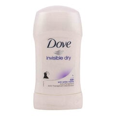 Смазывающий дезодорант Dove Invisible Dry stick, 40 мл цена и информация | Дезодоранты | 220.lv