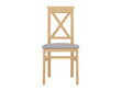 2-u krēslu komplekts BRW Alla 3, brūns cena un informācija | Virtuves un ēdamistabas krēsli | 220.lv