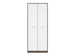 Шкаф BRW Nepo Plus 2D, коричневый/белый цена и информация | Шкафы | 220.lv