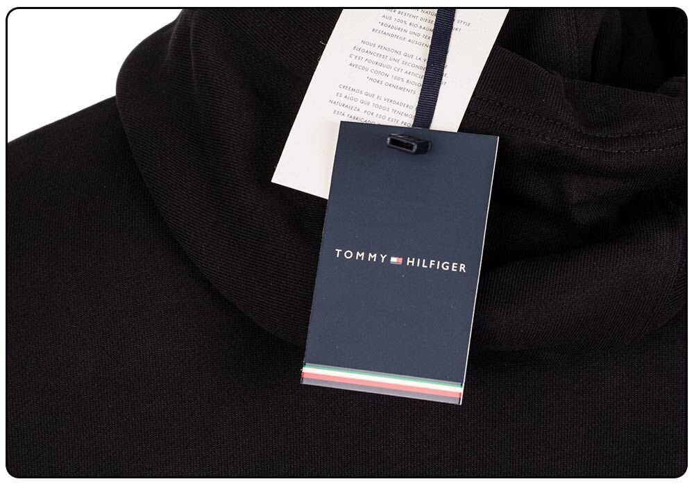 Džemperis vīriešiem Tommy Hilfiger Circle Chest Corp Crewneck HOODY BLACK MW0MW18368 BDS 26610 cena un informācija | Vīriešu T-krekli | 220.lv