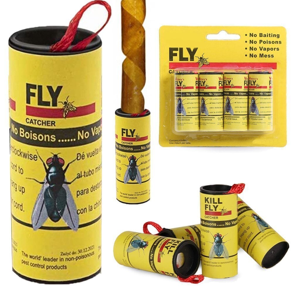 Mušu lente Fly, 4 ruļļi cena un informācija | Līdzekļi pret odiem un ērcēm | 220.lv
