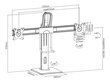 Deltaco Office ARM-0311 2,Vesa: 75x75, 100x100,17-27 " cena un informācija | Monitora turētāji | 220.lv