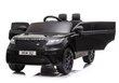 Divvietīgs bērnu elektromobilis Range Rover, melns, lakots cena un informācija | Bērnu elektroauto | 220.lv