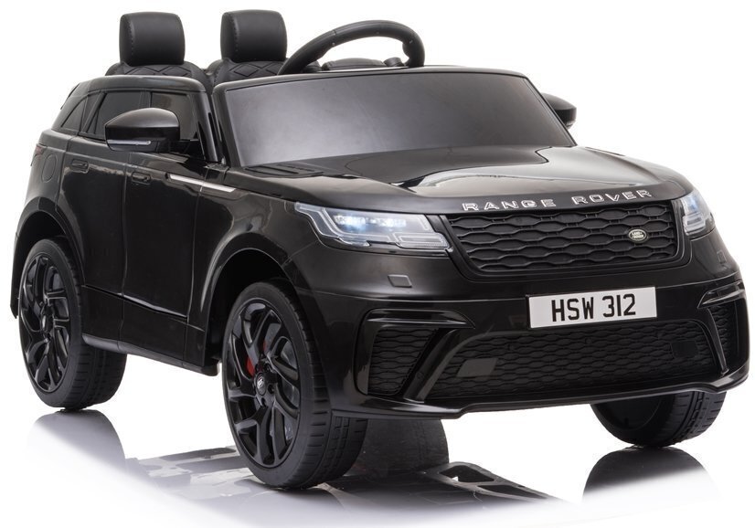 Divvietīgs bērnu elektromobilis Range Rover, melns, lakots cena un informācija | Bērnu elektroauto | 220.lv