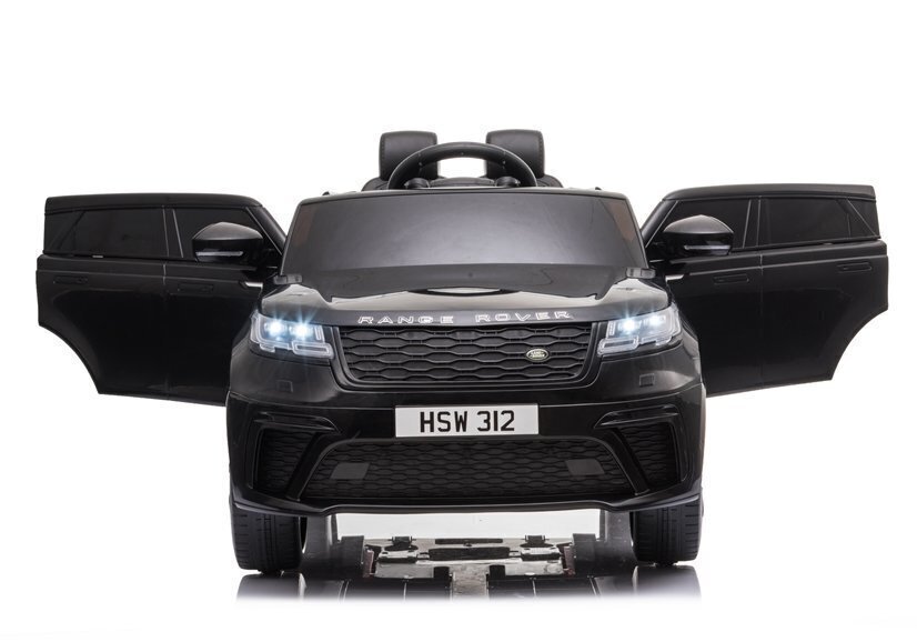 Divvietīgs bērnu elektromobilis Range Rover, melns, lakots цена и информация | Bērnu elektroauto | 220.lv