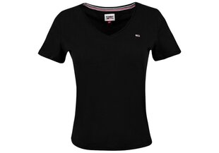 Женская обелающая футболка джерси Tommy Hilfiger TJW, с V-образным вырезом, чёрная, DW0DW09195 BDS 2815 цена и информация | Женские футболки | 220.lv