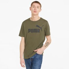 Puma vīriešu T-krekls 586667*32, olīva/melns 4064535853773 цена и информация | Мужские футболки | 220.lv