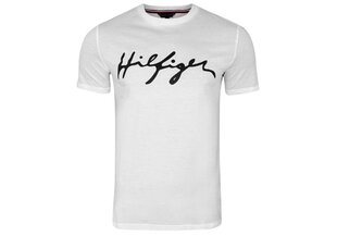 Vīriešu T-krekls Tommy Hilfiger CREW NECK TEE WHITE UM0UM02109 YBR 27206 cena un informācija | Vīriešu T-krekli | 220.lv