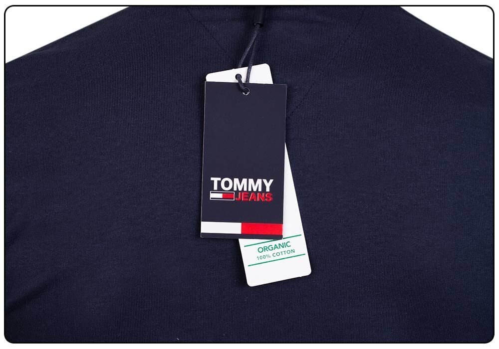 T-krekls vīriešiem Tommy Hilfiger TJM REGULAR CORP, ar logo, ar kakla izgriezumu, tumši zils, DM0DM09588 C87 27882 cena un informācija | Vīriešu T-krekli | 220.lv