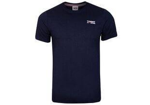 Мужская футболка Tommy Hilfiger TJM REGULAR CORP, с логотипом, с вырезом, темно-синяя, DM0DM09588 C87 27882 цена и информация | Мужские футболки | 220.lv