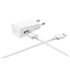 Samsung EP-TA10EWE Universāls Adaptīvs Lādētājs 10.6W USB 2A + Micro USB 21pin Kabelis Balts (EU Blister) cena un informācija | Ekrāna aizsargstikli | 220.lv