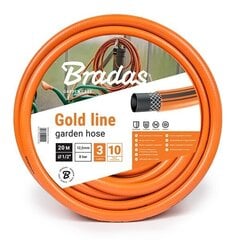 Шланг садовый GOLD LINE 5/8'-50m, оранжевый цена и информация | Оборудование для полива | 220.lv