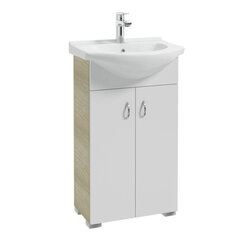 Шкафчик для ванной Mint Deftrans с раковиной Torrent 50cm цена и информация | Шкафчики для ванной | 220.lv